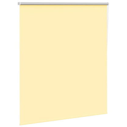 vidaXL Roller Blind Blackout Yellow 135x150 cm Fabric Width 131.6 cm Polyester