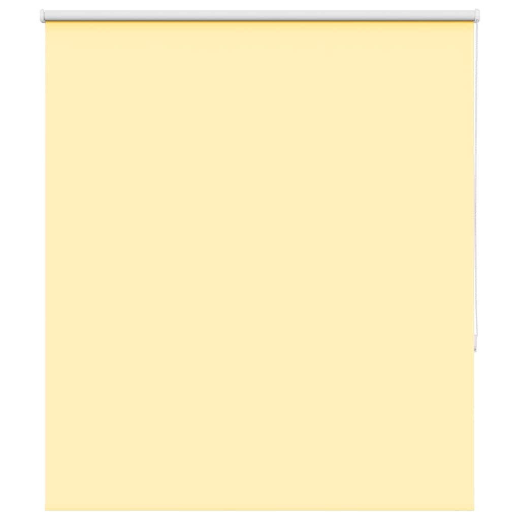 vidaXL Roller Blind Blackout Yellow 140x150 cm Fabric Width 136.6 cm Polyester
