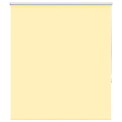 vidaXL Roller Blind Blackout Yellow 140x150 cm Fabric Width 136.6 cm Polyester