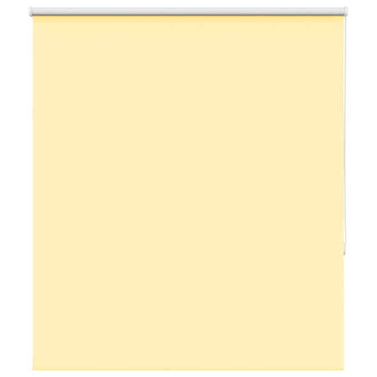 vidaXL Roller Blind Blackout Yellow 140x150 cm Fabric Width 136.6 cm Polyester
