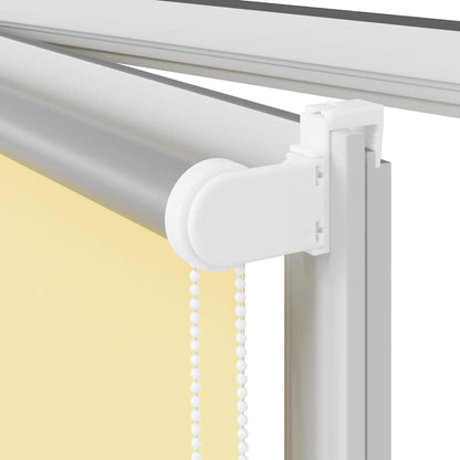 vidaXL Roller Blind Blackout Yellow 145x150 cm Fabric Width 141.6 cm