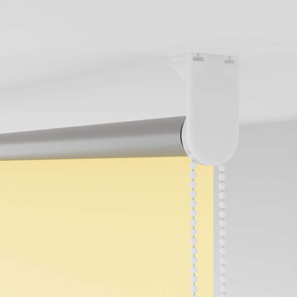 vidaXL Roller Blind Blackout Yellow 145x150 cm Fabric Width 141.6 cm