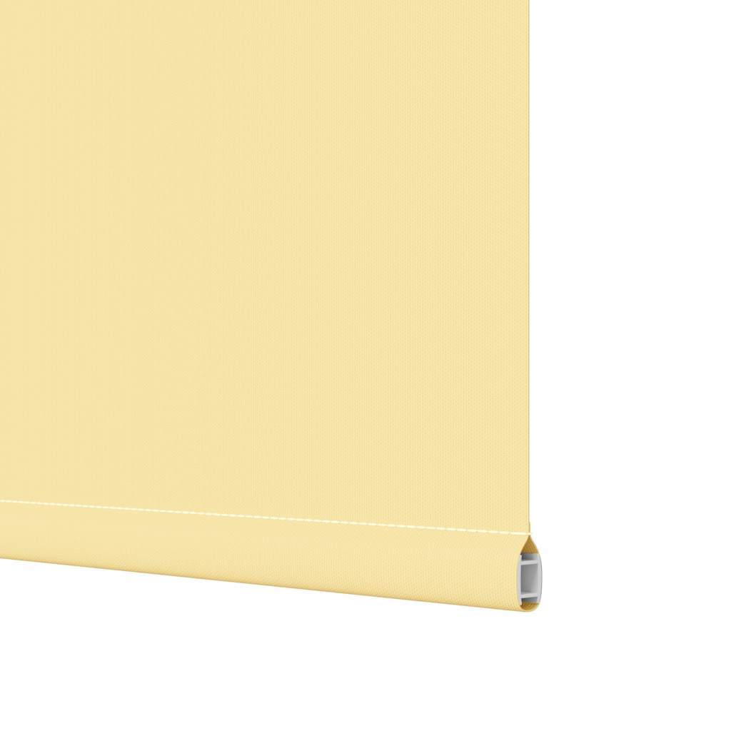 vidaXL Roller Blind Blackout Yellow 145x150 cm Fabric Width 141.6 cm