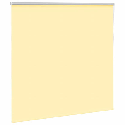 vidaXL Roller Blind Blackout Yellow 145x150 cm Fabric Width 141.6 cm
