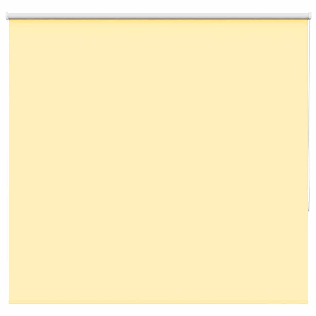 vidaXL Roller Blind Blackout Yellow 155x150 cm Fabric Width 151.6 cm Polyester