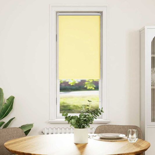 vidaXL Roller Blind Blackout Yellow 40x175 cm Fabric Width 35.7 cm