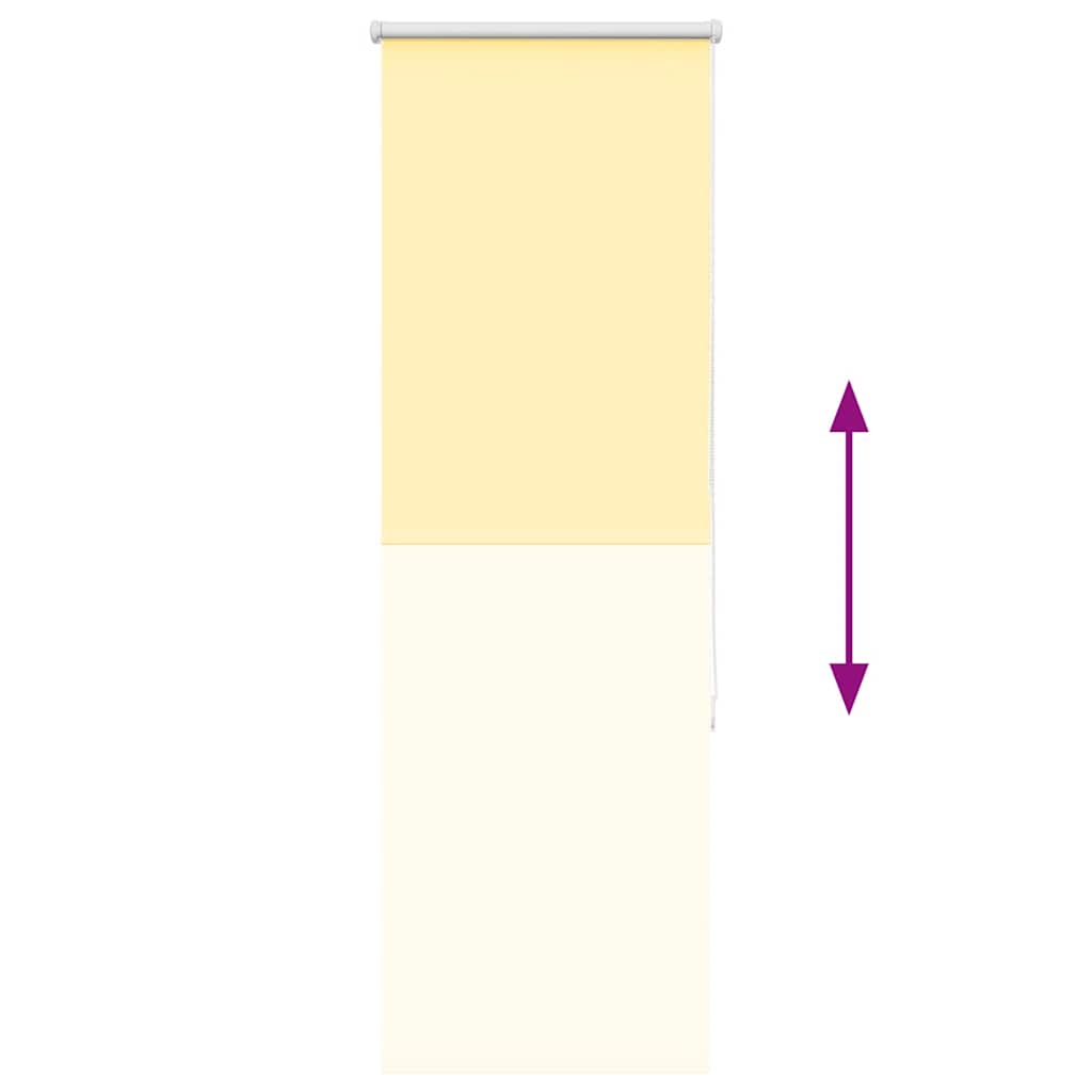 vidaXL Roller Blind Blackout Yellow 40x175 cm Fabric Width 35.7 cm Polyester