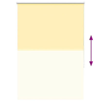 vidaXL Roller Blind Blackout Yellow 100x175 cm Fabric Width 95.7 cm Polyester