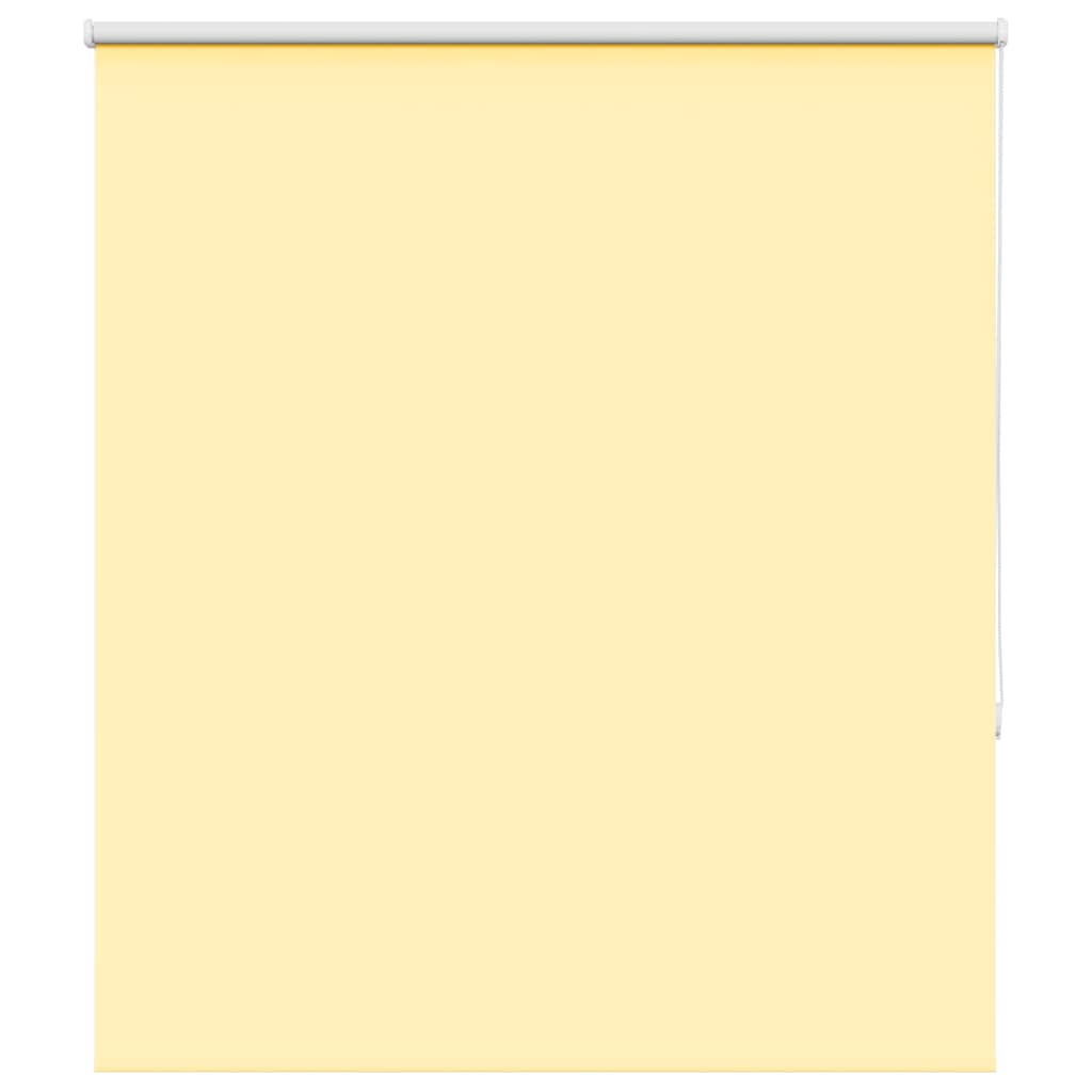 vidaXL Roller Blind Blackout Yellow 135x175 cm Fabric Width 131.6 cm Polyester