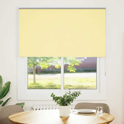 vidaXL Roller Blind Blackout Yellow 135x175 cm Fabric Width 131.6 cm Polyester