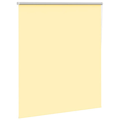 vidaXL Roller Blind Blackout Yellow 135x175 cm Fabric Width 131.6 cm Polyester