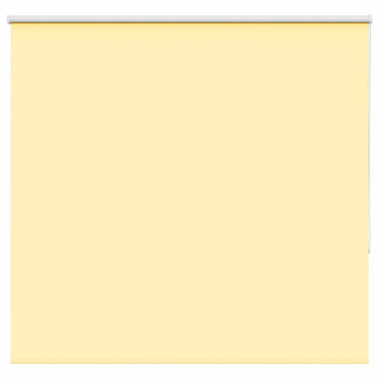 vidaXL Roller Blind Blackout Yellow 145x175 cm Fabric Width 141.6 cm Polyester
