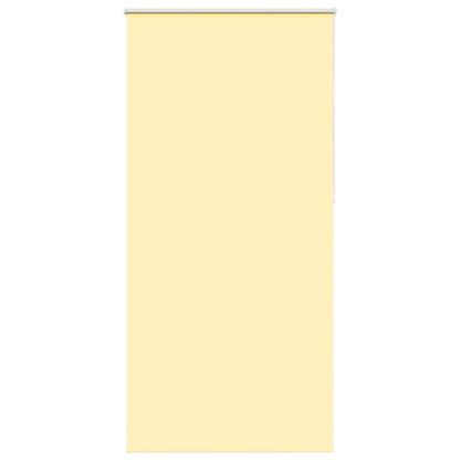 vidaXL Roller Blind Blackout Yellow 115x210 cm Fabric Width 110.7 cm Polyester