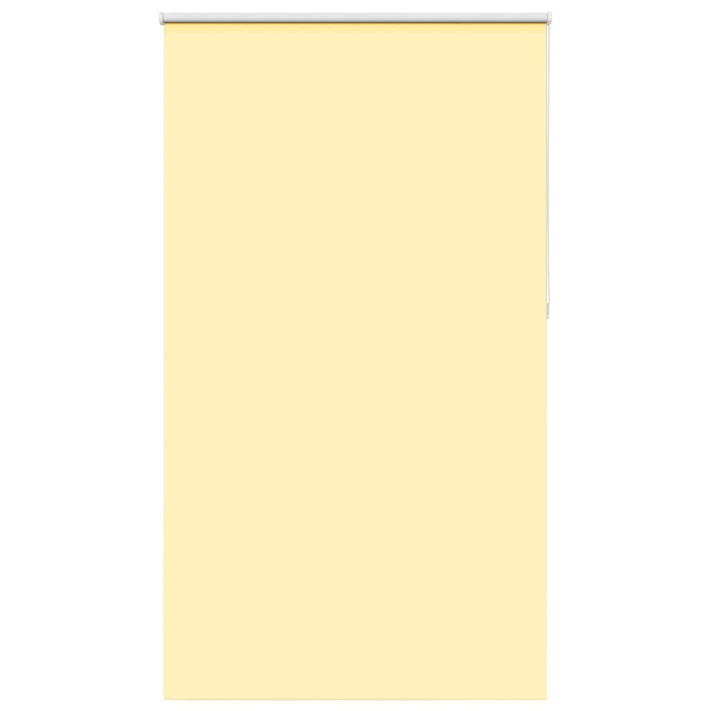 vidaXL Roller Blind Blackout Yellow 135x210 cm Fabric Width 131.6 cm Polyester