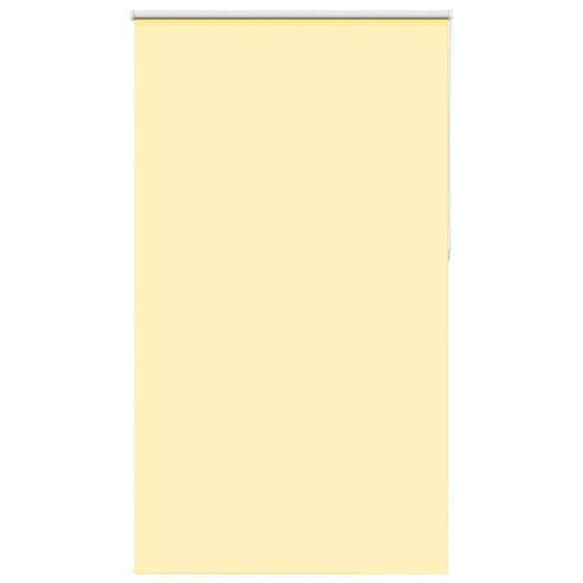 vidaXL Roller Blind Blackout Yellow 135x210 cm Fabric Width 131.6 cm Polyester