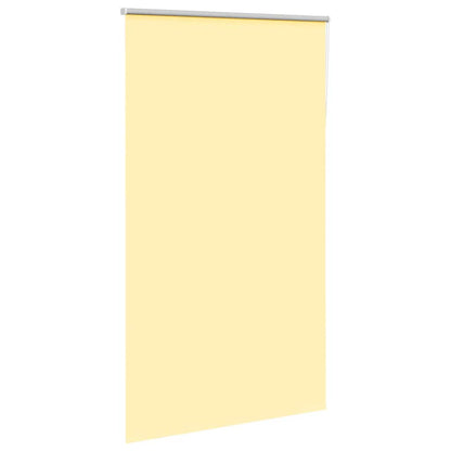 vidaXL Roller Blind Blackout Yellow 135x210 cm Fabric Width 131.6 cm Polyester