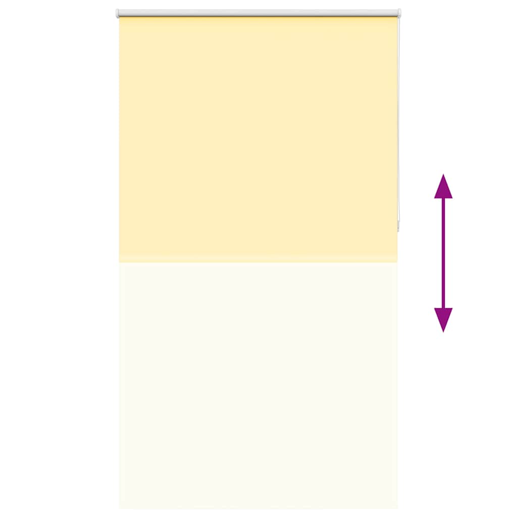 vidaXL Roller Blind Blackout Yellow 135x210 cm Fabric Width 131.6 cm Polyester