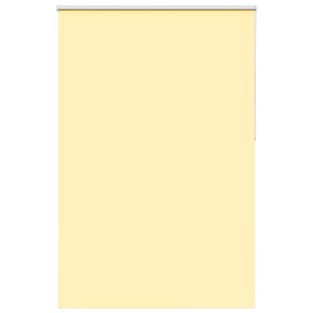 vidaXL Roller Blind Blackout Yellow 145x210 cm Fabric Width 141.6 cm Polyester