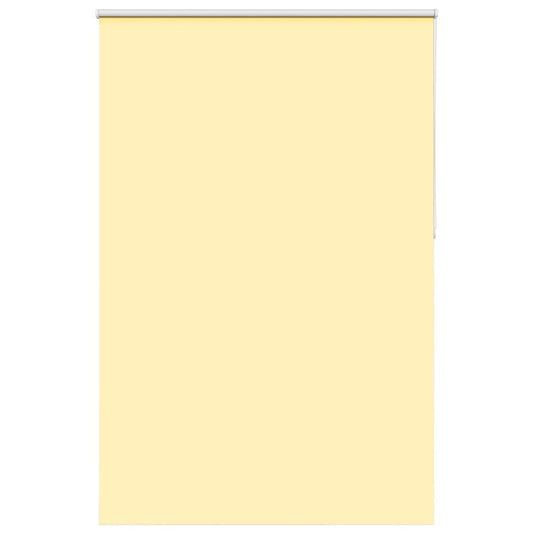 vidaXL Roller Blind Blackout Yellow 145x210 cm Fabric Width 141.6 cm Polyester