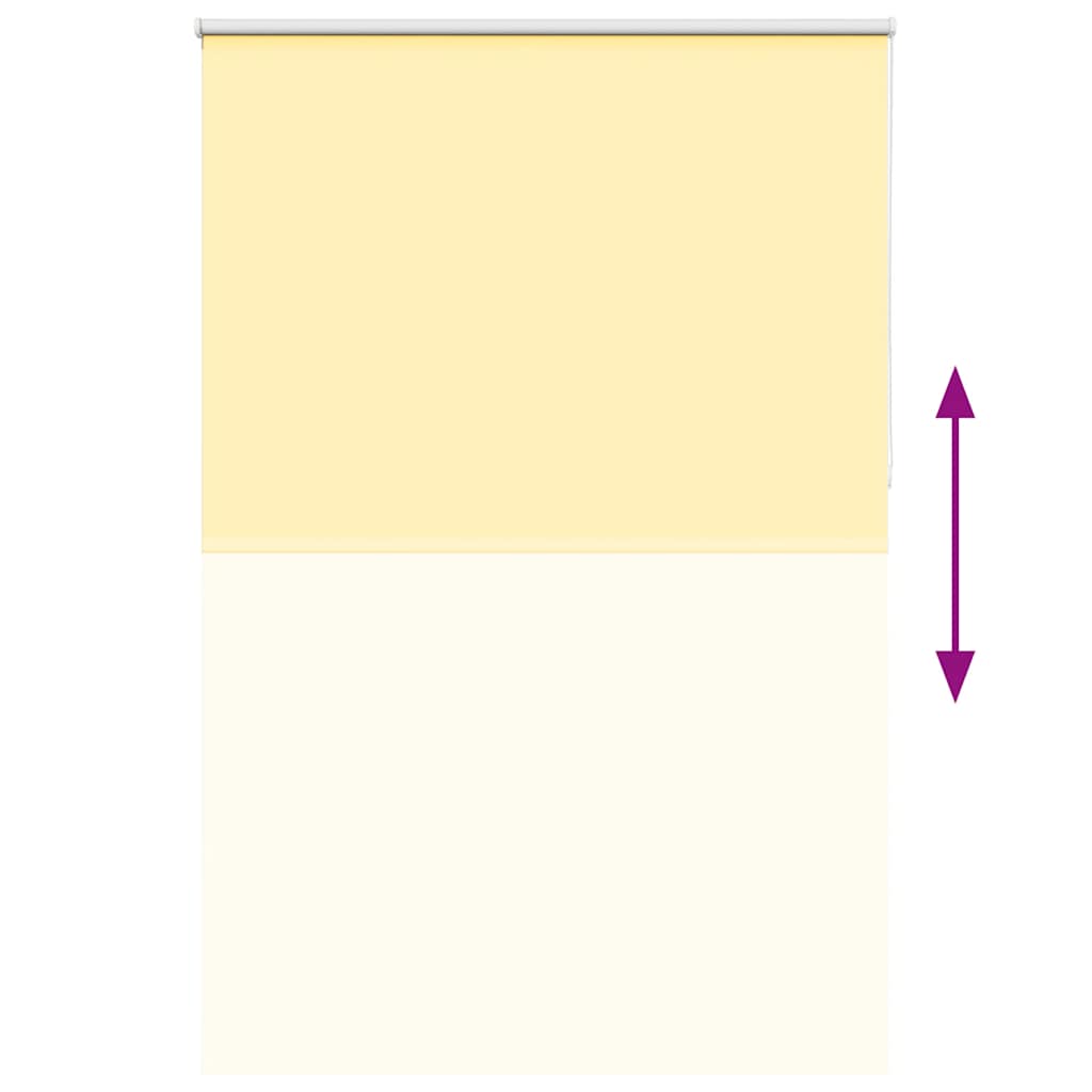 vidaXL Roller Blind Blackout Yellow 145x210 cm Fabric Width 141.6 cm Polyester