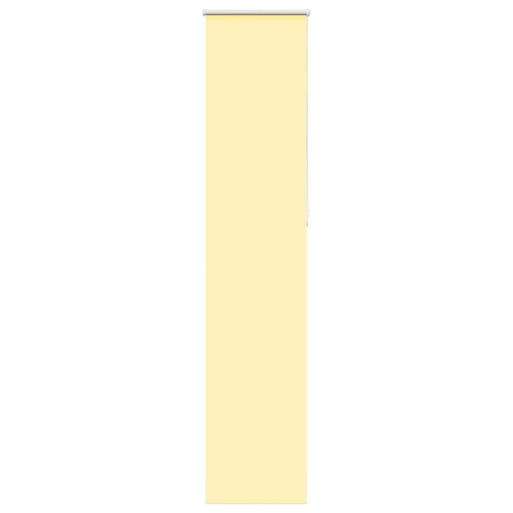 vidaXL Roller Blind Blackout Yellow 40x230 cm Fabric Width 35.7 cm Polyester