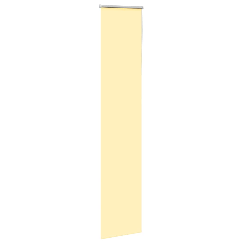 vidaXL Roller Blind Blackout Yellow 40x230 cm Fabric Width 35.7 cm Polyester