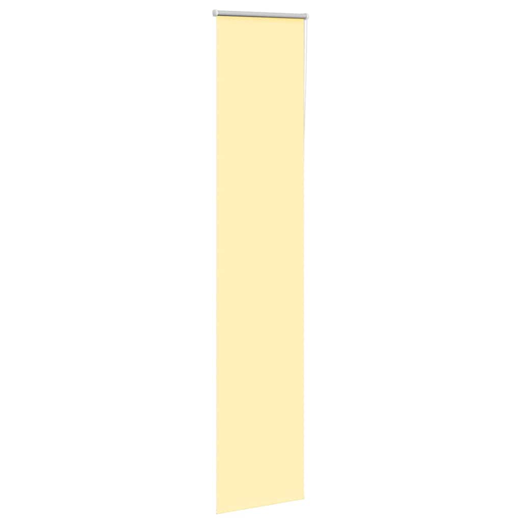 vidaXL Roller Blind Blackout Yellow 55x230 cm Fabric Width 50.7 cm Polyester