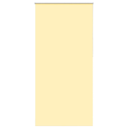 vidaXL Roller Blind Blackout Yellow 90x230 cm Fabric Width 85.7 cm Polyester