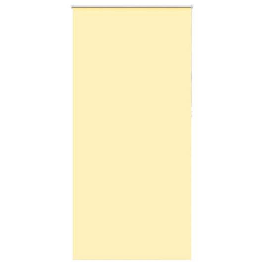 vidaXL Roller Blind Blackout Yellow 95x230 cm Fabric Width 90.7 cm Polyester