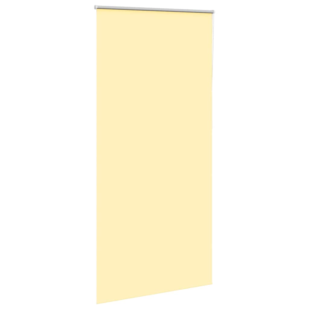 vidaXL Roller Blind Blackout Yellow 105x230 cm Fabric Width 100.7 cm Polyester