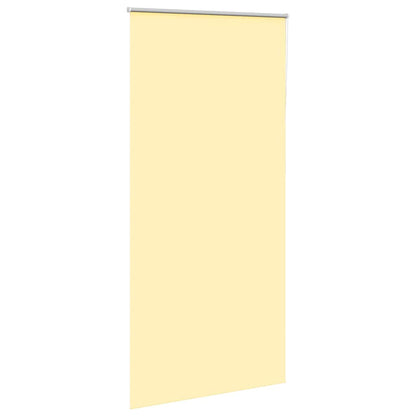 vidaXL Roller Blind Blackout Yellow 105x230 cm Fabric Width 100.7 cm Polyester