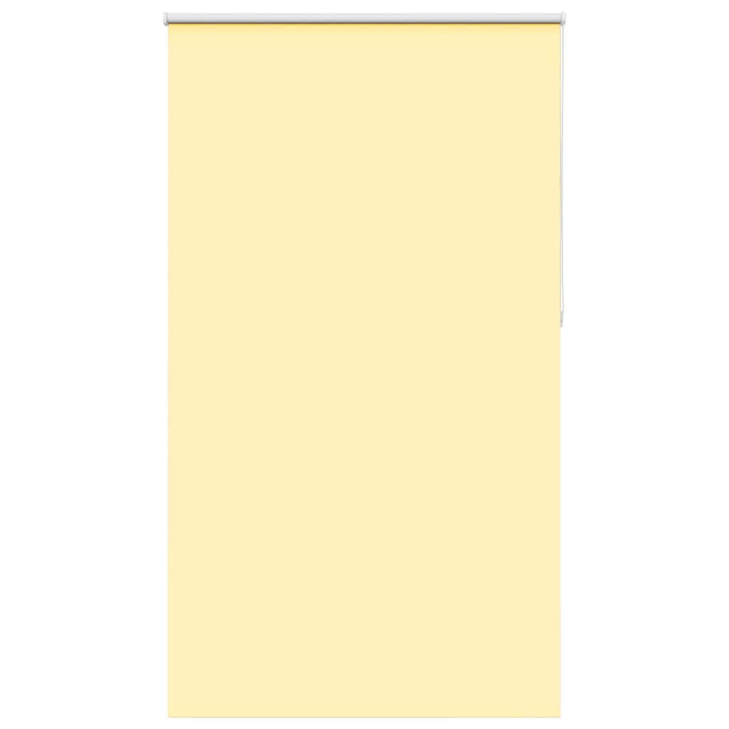 vidaXL Roller Blind Blackout Yellow 130x230 cm Fabric Width 126.6 cm Polyester