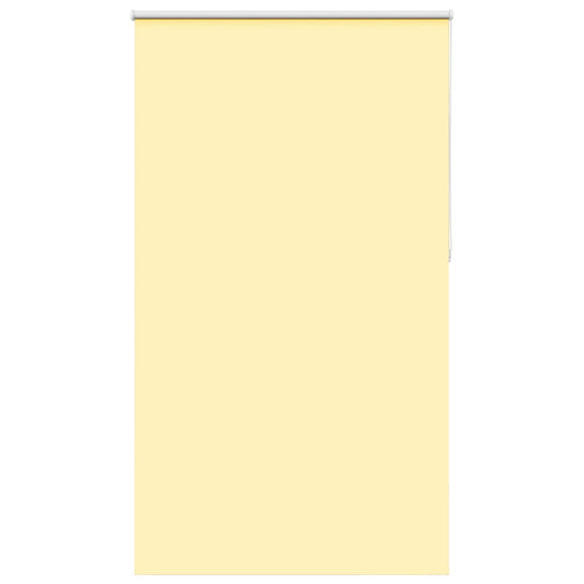 vidaXL Roller Blind Blackout Yellow 130x230 cm Fabric Width 126.6 cm