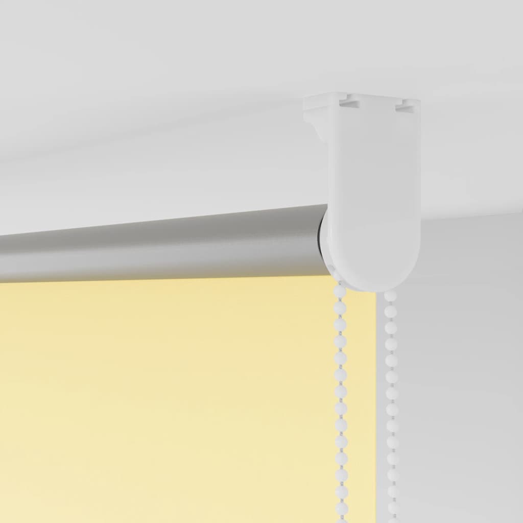 vidaXL Roller Blind Blackout Yellow 130x230 cm Fabric Width 126.6 cm