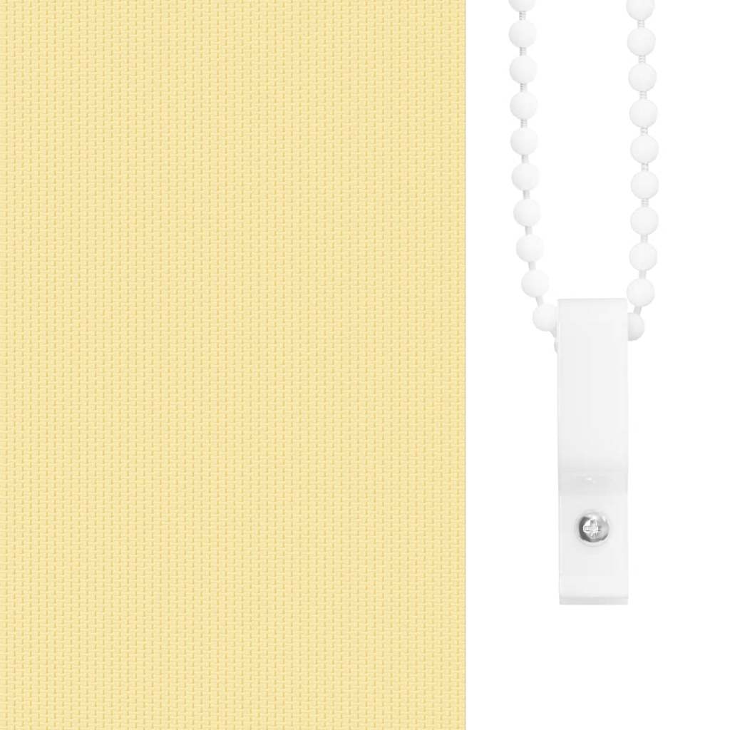 vidaXL Roller Blind Blackout Yellow 130x230 cm Fabric Width 126.6 cm Polyester