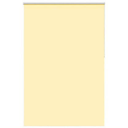 vidaXL Roller Blind Blackout Yellow 145x230 cm Fabric Width 141.6 cm