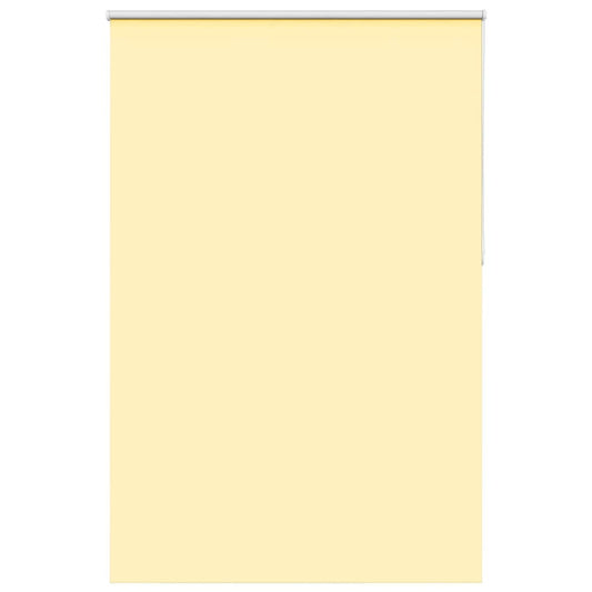 vidaXL Roller Blind Blackout Yellow 145x230 cm Fabric Width 141.6 cm