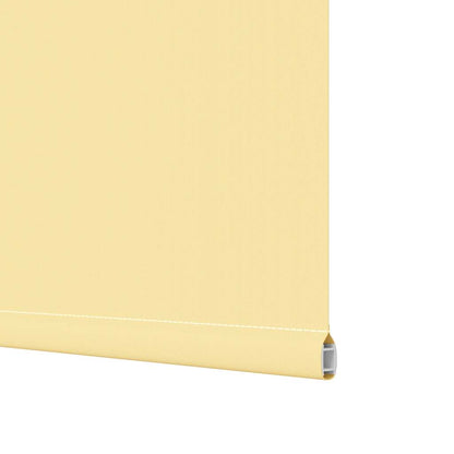 vidaXL Roller Blind Blackout Yellow 145x230 cm Fabric Width 141.6 cm