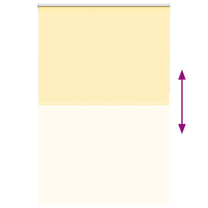 vidaXL Roller Blind Blackout Yellow 145x230 cm Fabric Width 141.6 cm Polyester