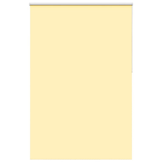 vidaXL Roller Blind Blackout Yellow 150x230 cm Fabric Width 146.6 cm Polyester