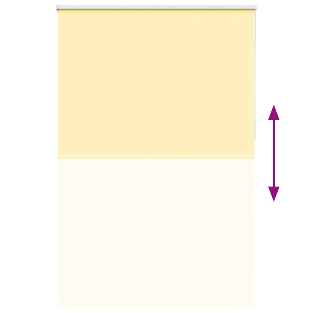 vidaXL Roller Blind Blackout Yellow 150x230 cm Fabric Width 146.6 cm