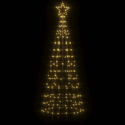 vidaXL LED Christmas Tree with Spikes 220 LEDs Warm White 180 cm