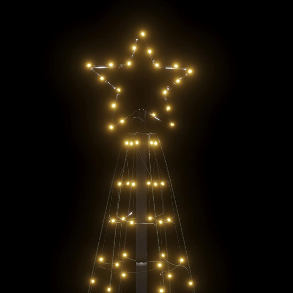 vidaXL LED Christmas Tree with Spikes 220 LEDs Warm White 180 cm