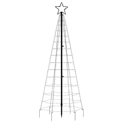 vidaXL LED Christmas Tree with Spikes 220 LEDs Warm White 180 cm