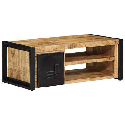 vidaXL Coffee Table 90x50x36 cm Solid Rough Wood Mango