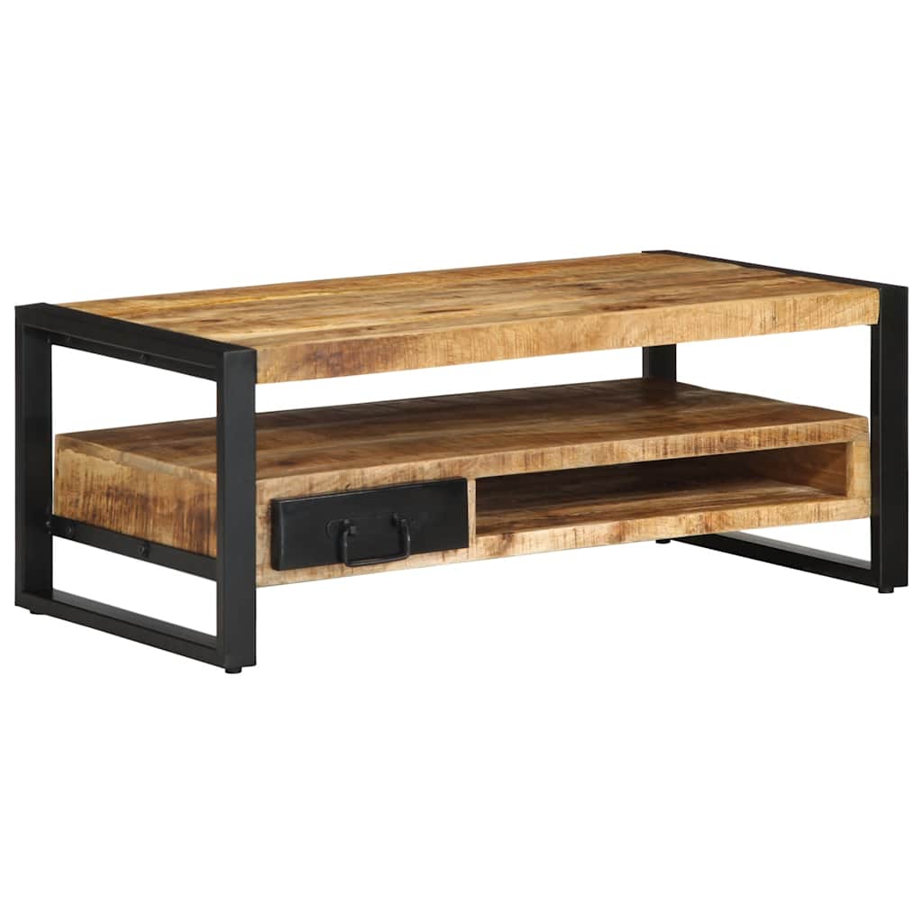 vidaXL Coffee Table 90x50x36 cm Solid Rough Wood Mango