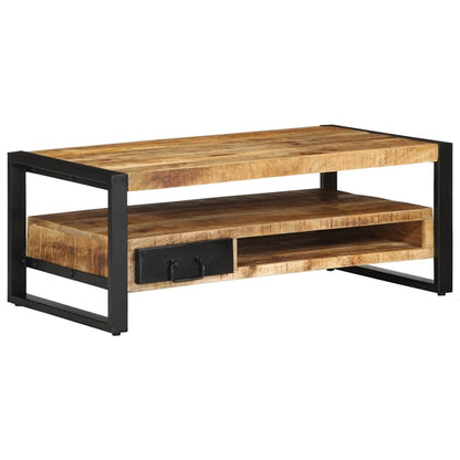 vidaXL Coffee Table 90x50x36 cm Solid Rough Wood Mango