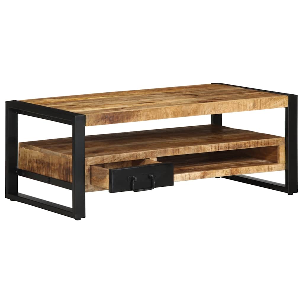 vidaXL Coffee Table 90x50x36 cm Solid Rough Wood Mango