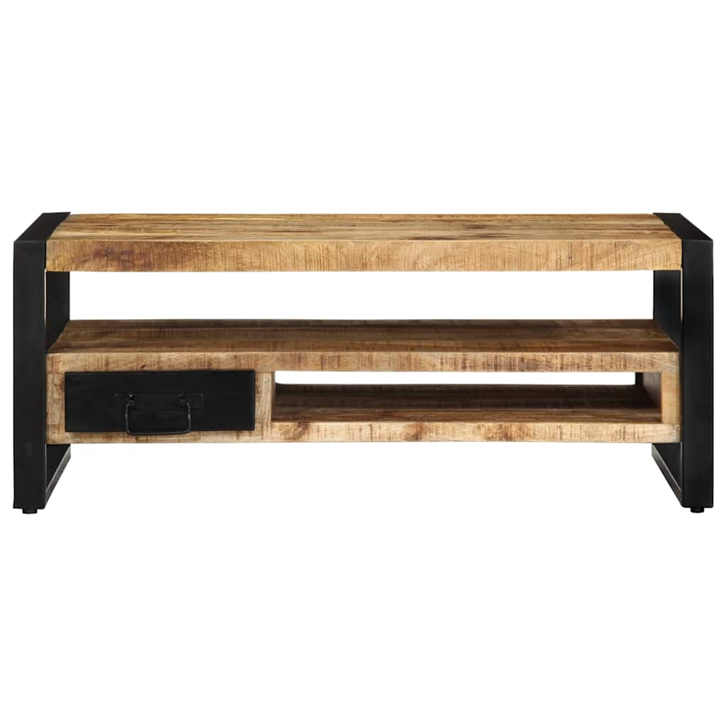 vidaXL Coffee Table 90x50x36 cm Solid Rough Wood Mango