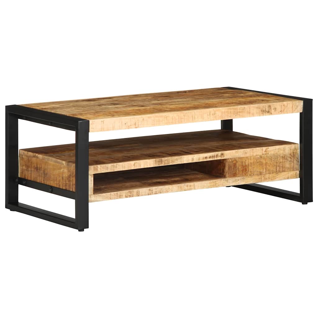 vidaXL Coffee Table 90x50x36 cm Solid Rough Wood Mango
